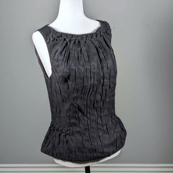 NWT Leon Max | Black Metallic Sleeveless Top - M - Picture 6 of 10